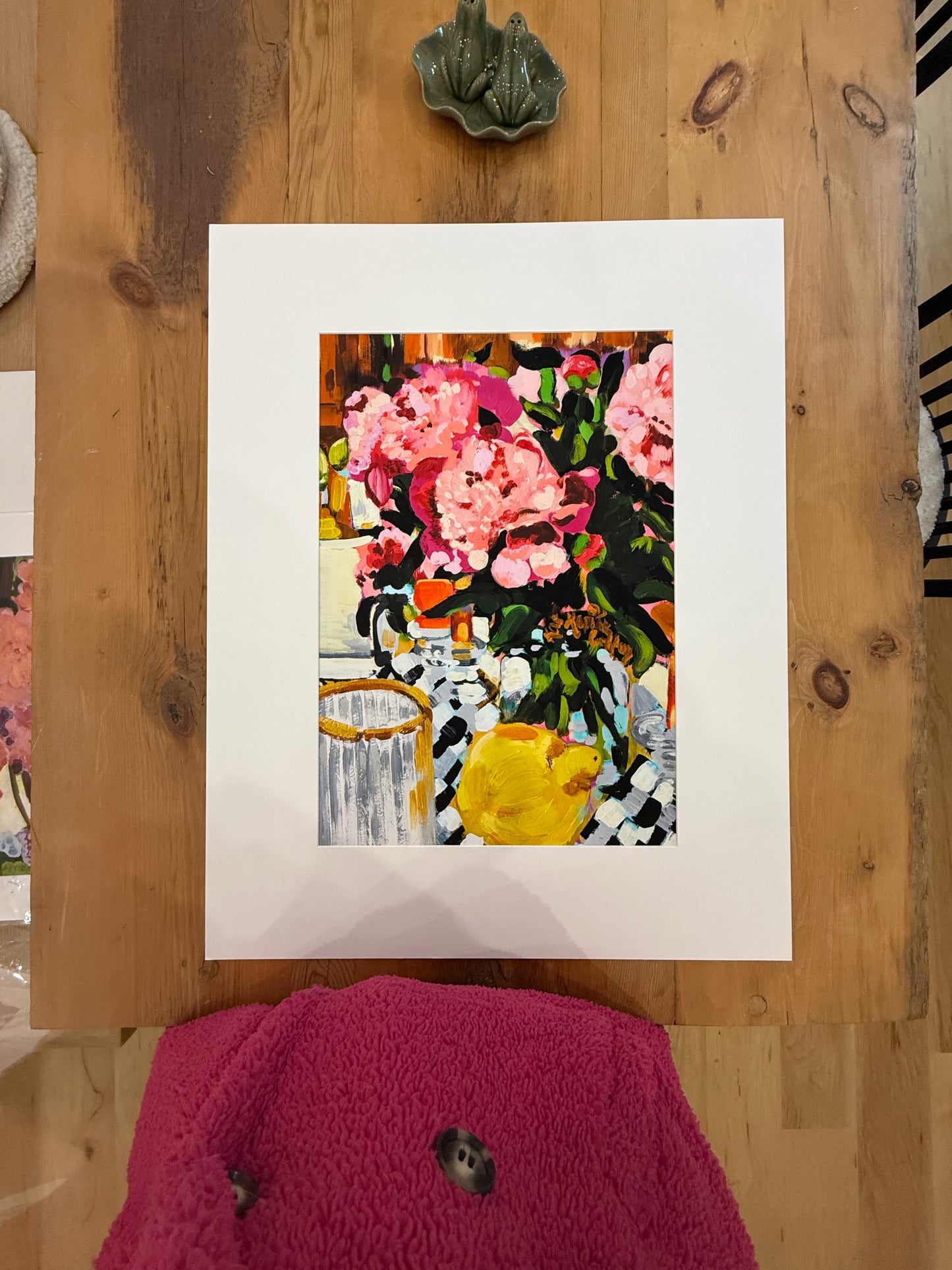 "Peony Picnic" Fine Art Print | 22 x 28 Inches