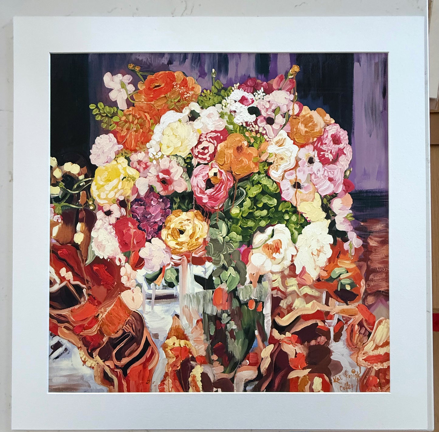 "Flowers of the Century" Fine Art Print | 24 x 24 Inches