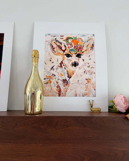 "Cheery Deery" Fine Art Print | 16 x 20 Inches