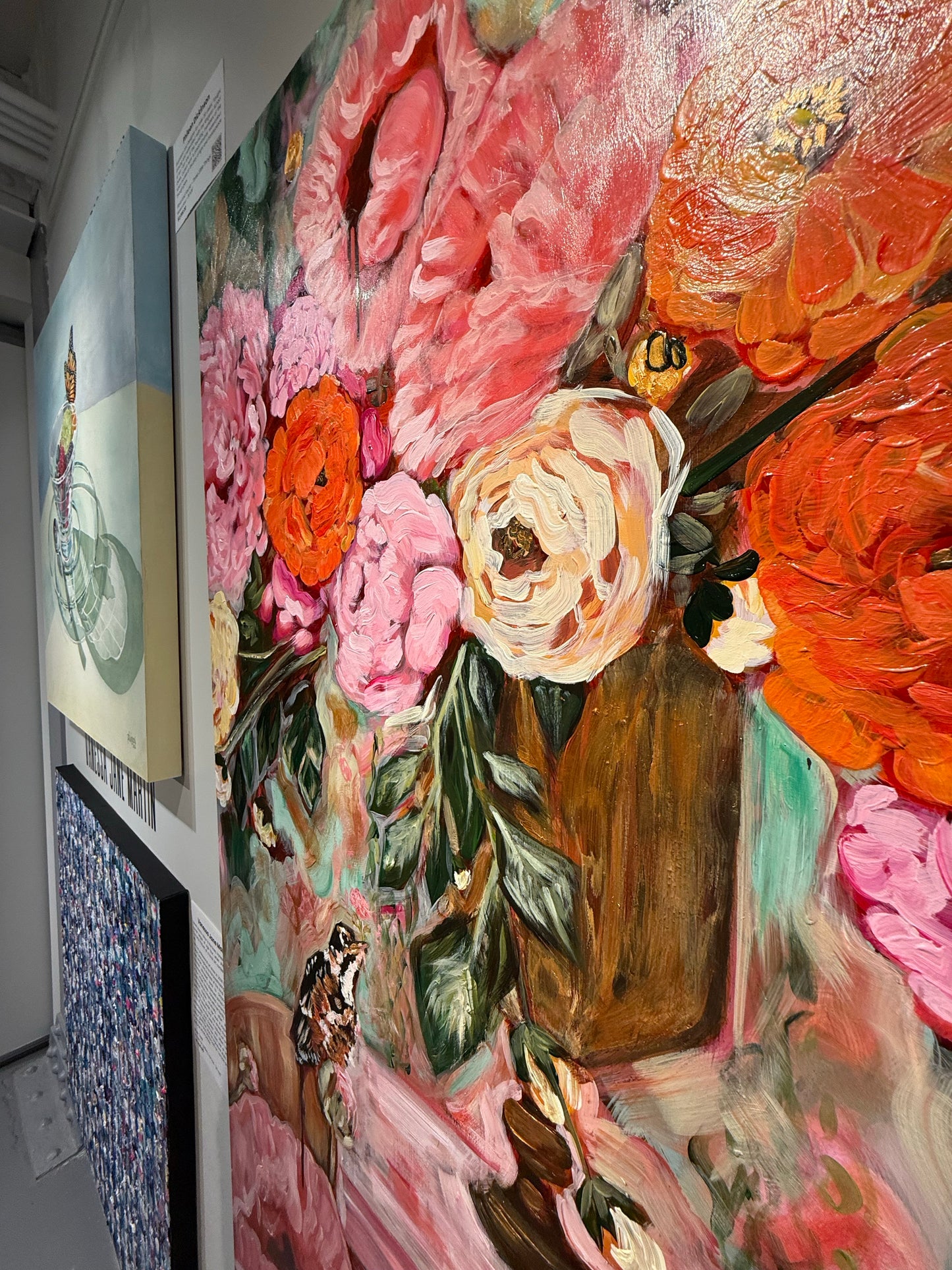 Sing with the Birds, Buzz with the Bees, Bloom with the Flowers | Original Acrylic Painting on Aluminum Panel | 36 x 48 Inches