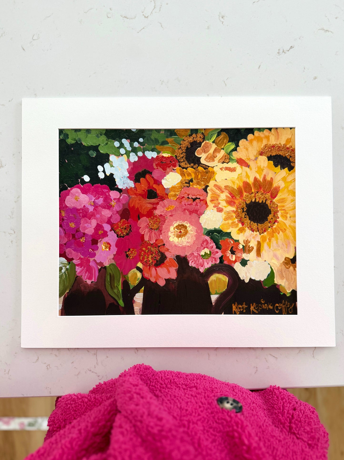 "Sunflower Sangria" Fine Art Print | 16 x 20 Inches