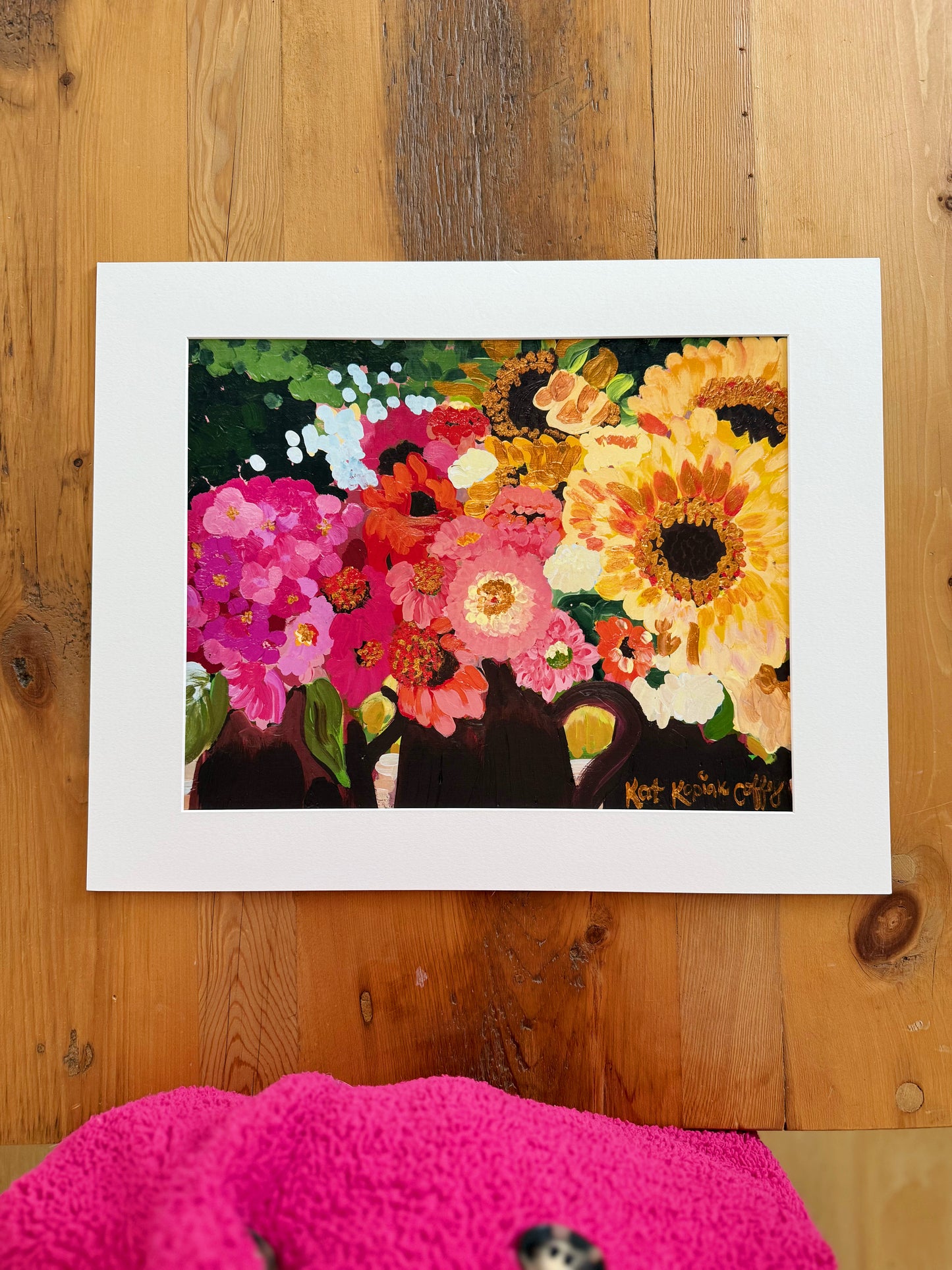 "Sunflower Sangria" Fine Art Print | 16 x 20 Inches