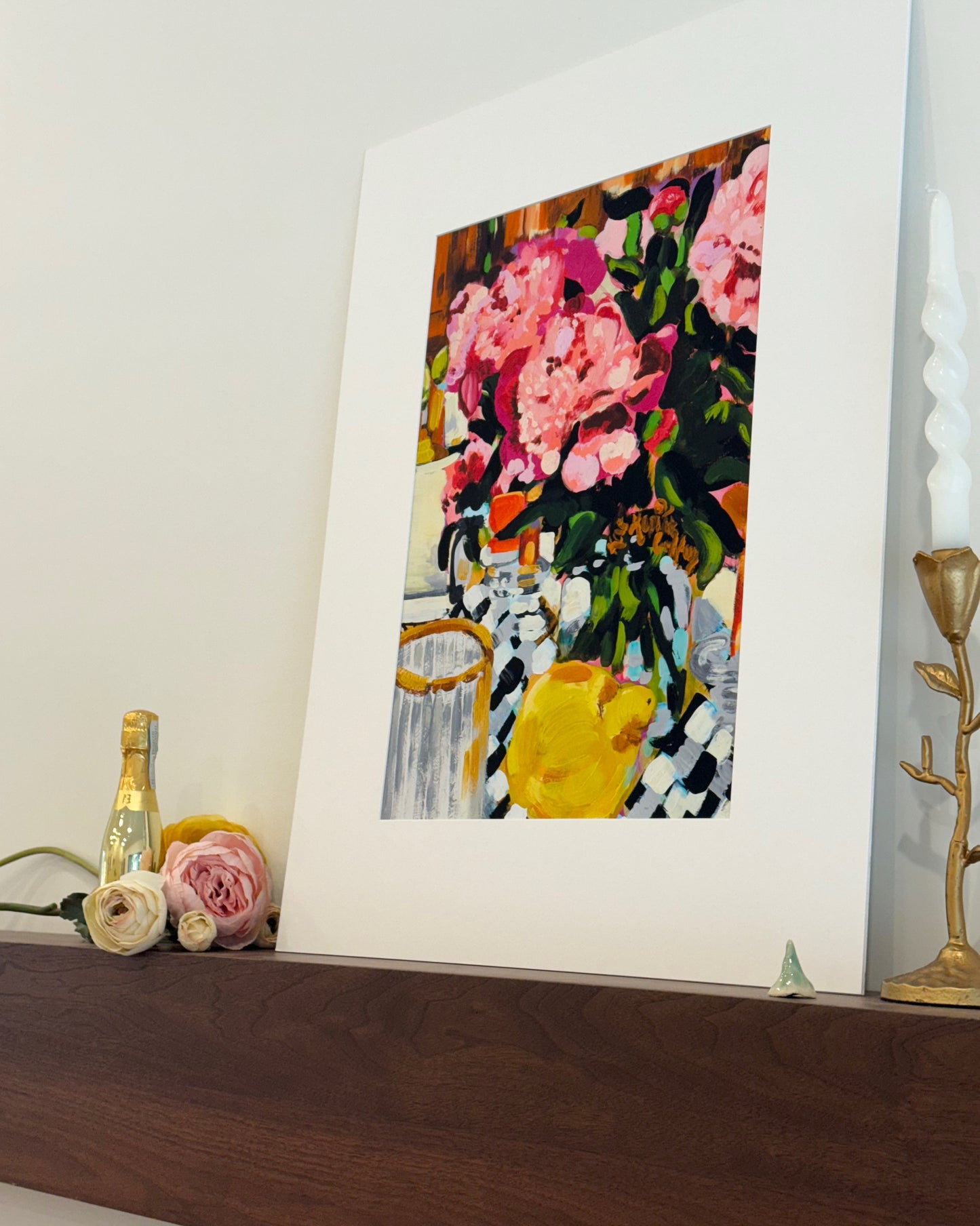 "Peony Picnic" Fine Art Print | 22 x 28 Inches