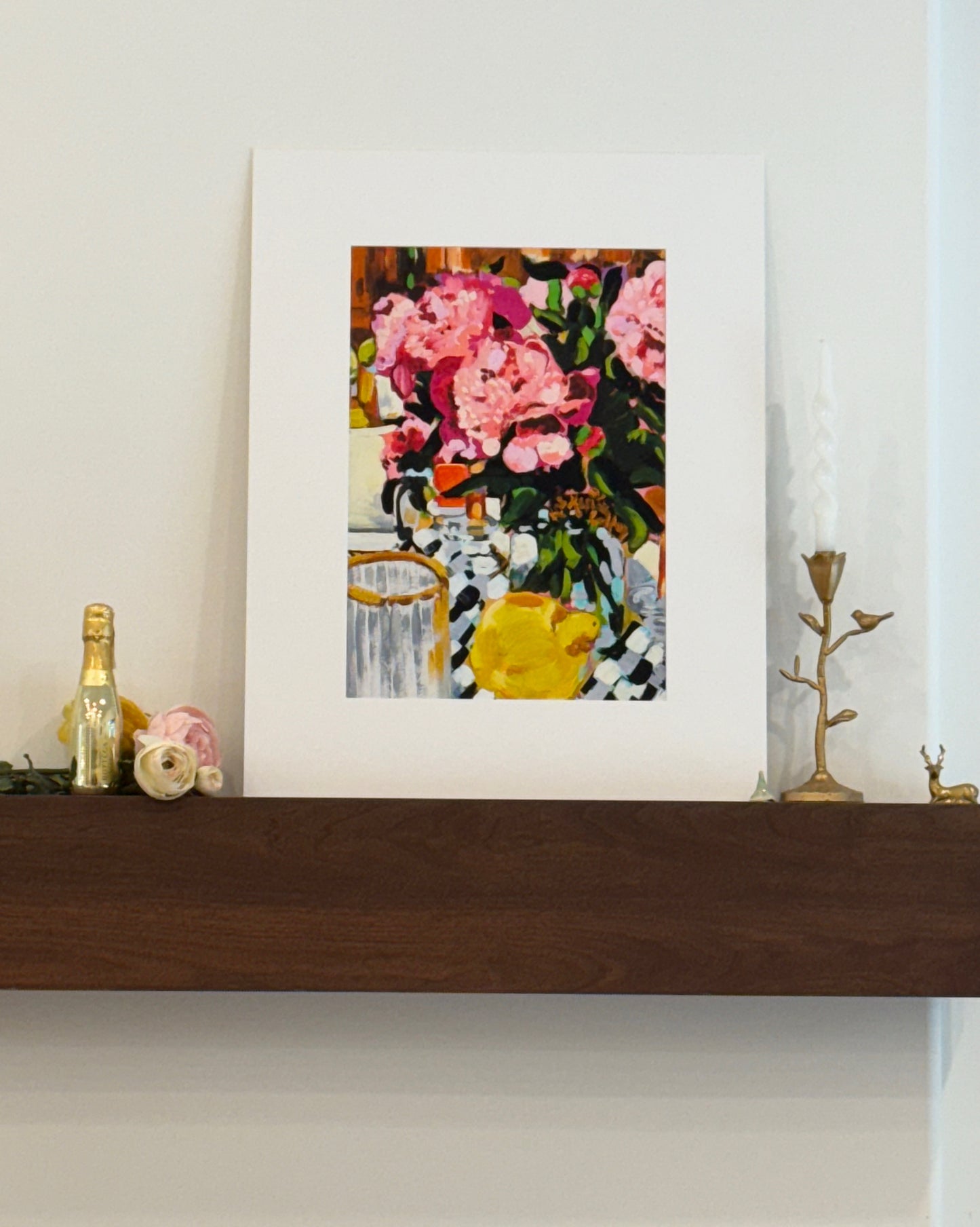 "Peony Picnic" Fine Art Print | 22 x 28 Inches