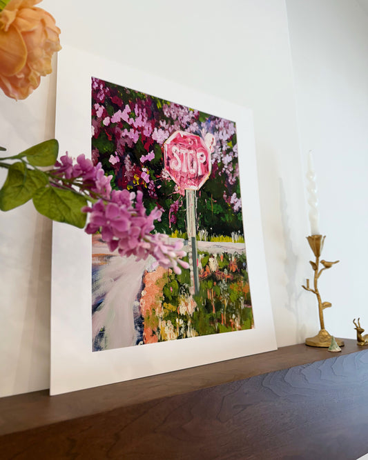 "Stop and Smell the Lilacs" Fine Art Print | 20 x 24 Inches
