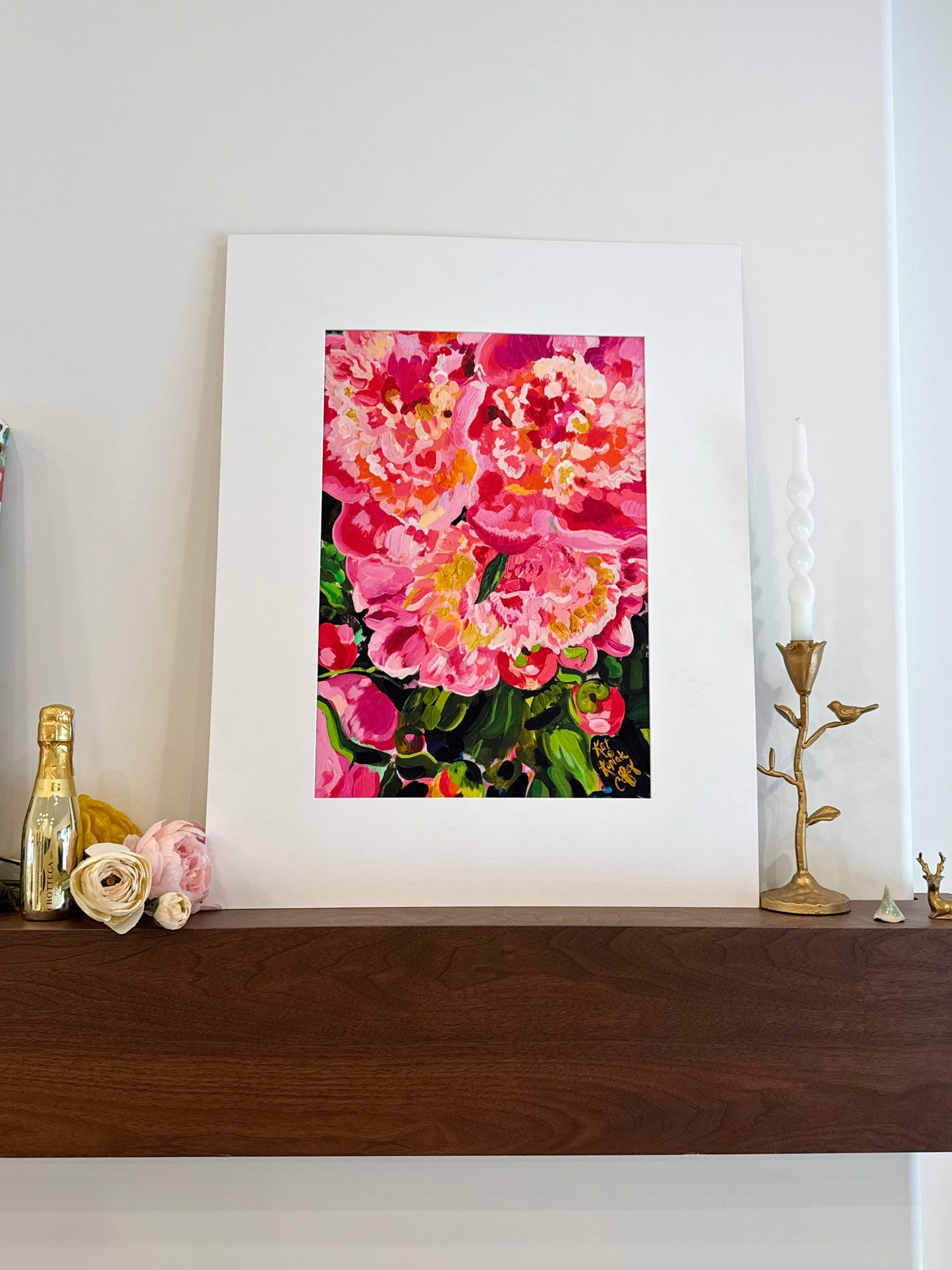 "Peony Power" Fine Art Print | 22 x 28 Inches