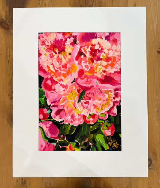 "Peony Power" Fine Art Print | 22 x 28 Inches