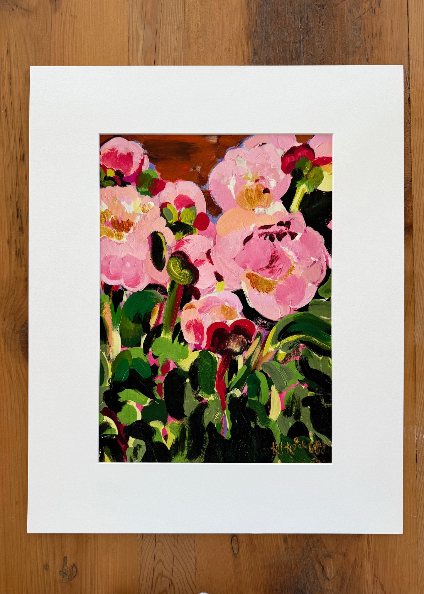 "Pink Paris Peonies" Fine Art Print | 16 x 20 Inches