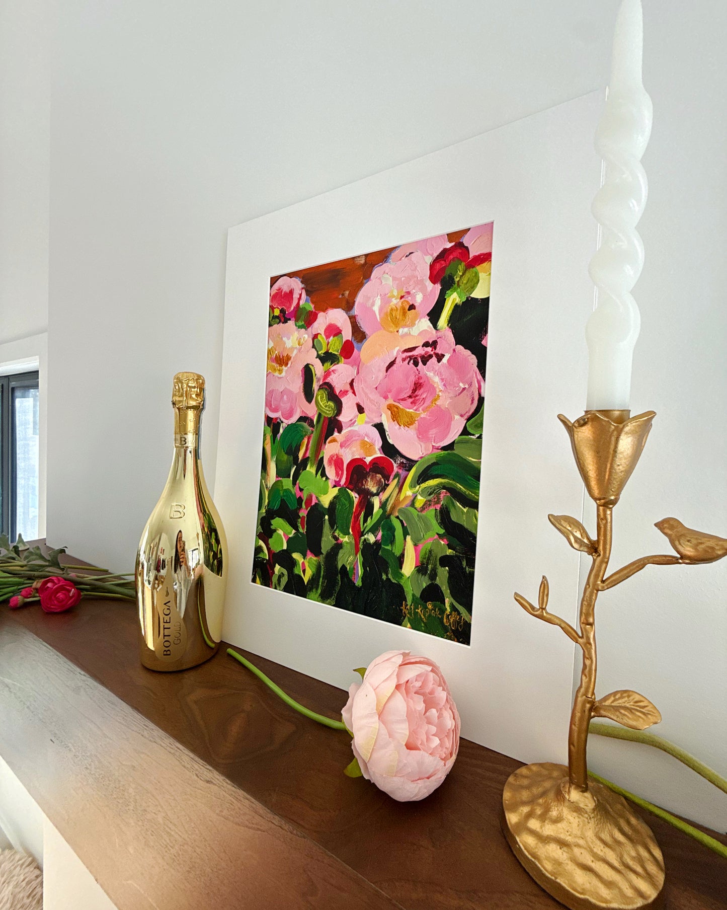 "Pink Paris Peonies" Fine Art Print | 16 x 20 Inches
