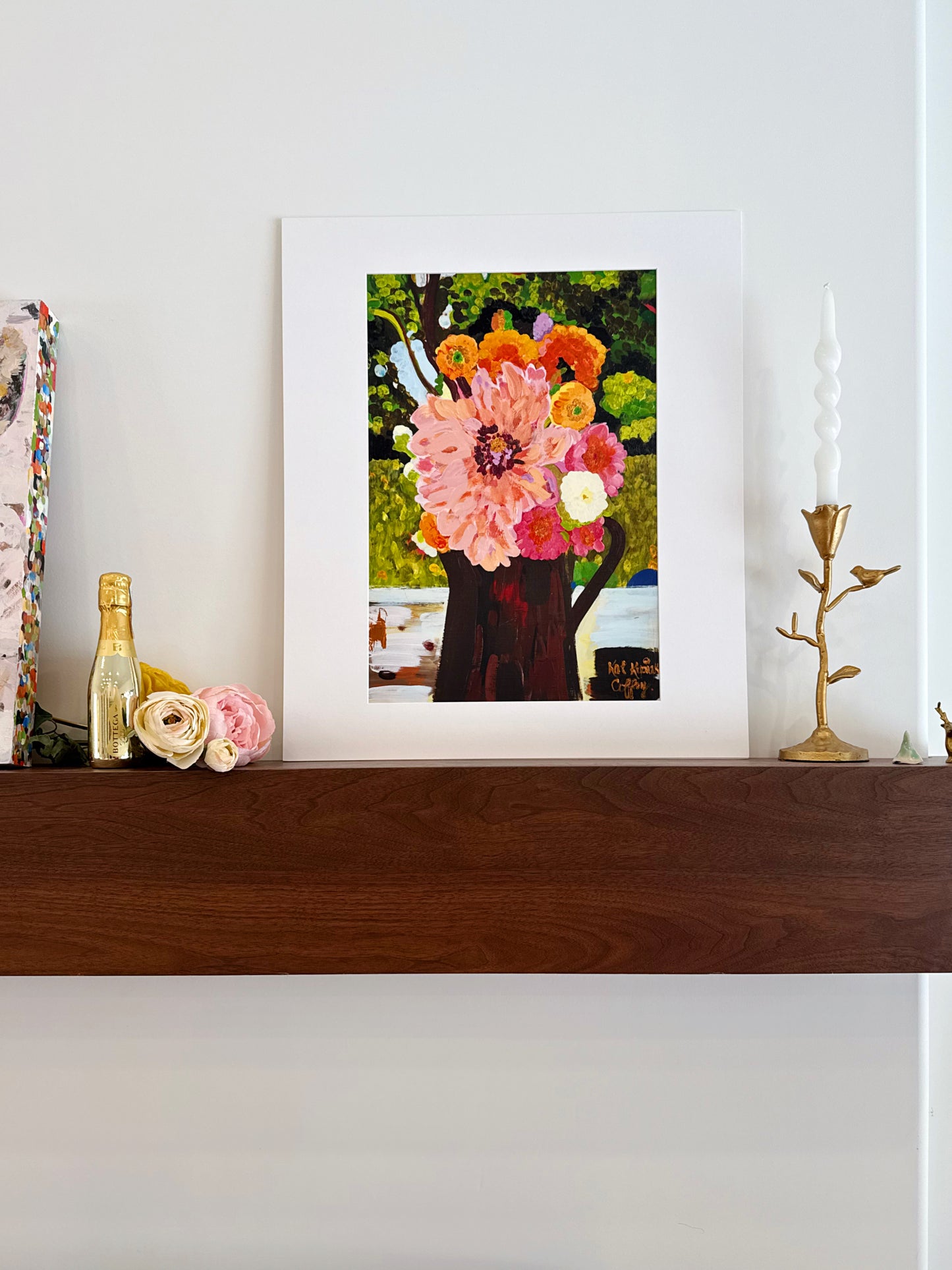 "Dazzling Dahlias" Fine Art Print | 20 x 24 Inches