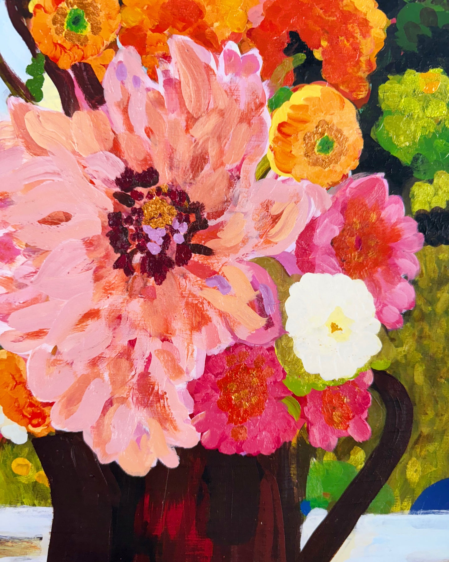 "Dazzling Dahlias" Fine Art Print | 20 x 24 Inches