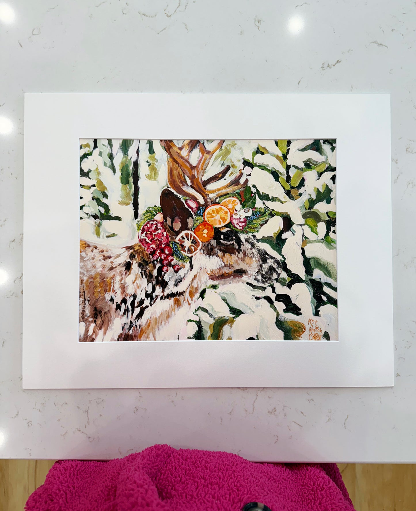 "Care About Caribou" Fine Art Print | 16 x 20 Inches
