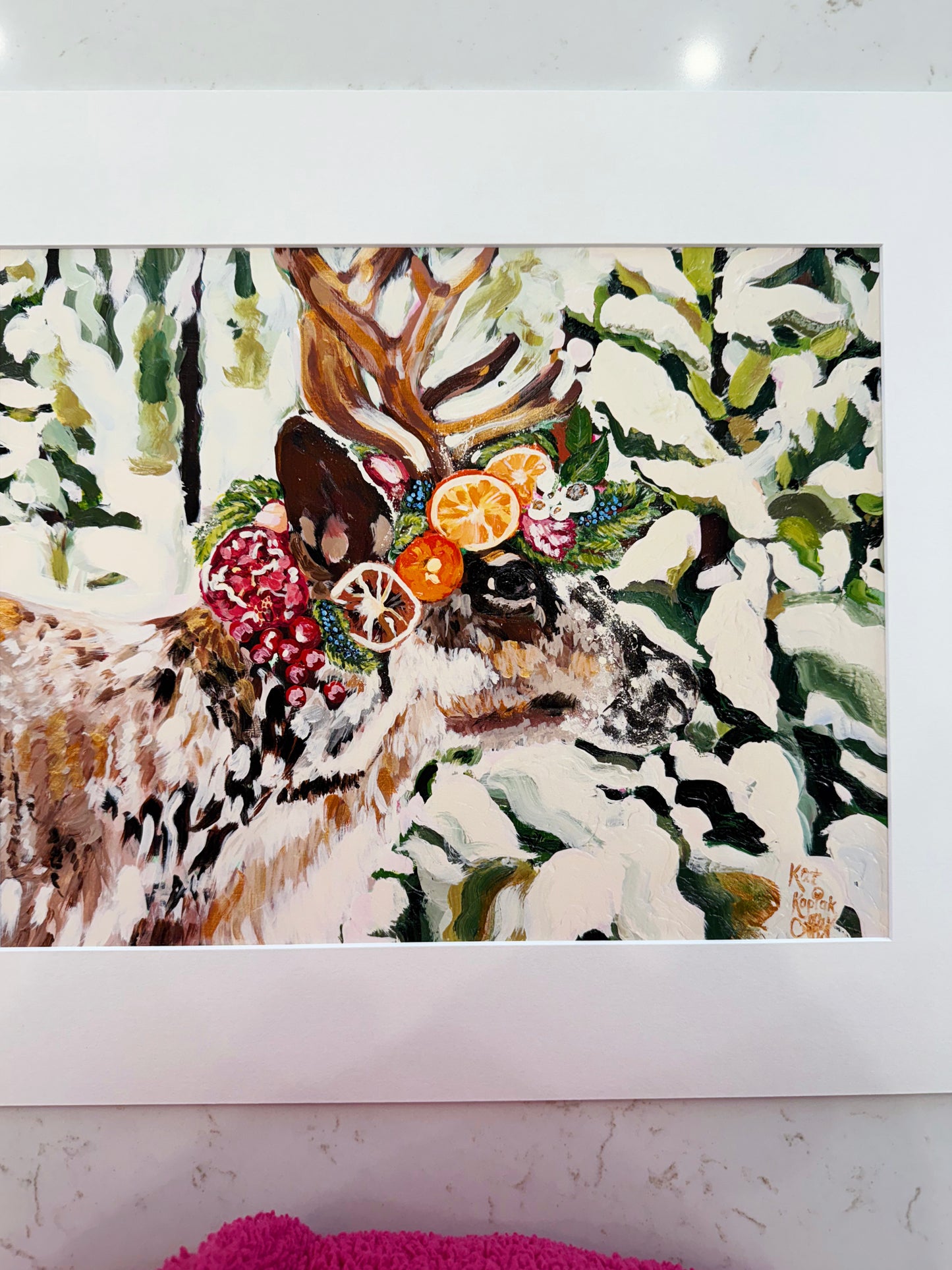 "Care About Caribou" Fine Art Print | 16 x 20 Inches