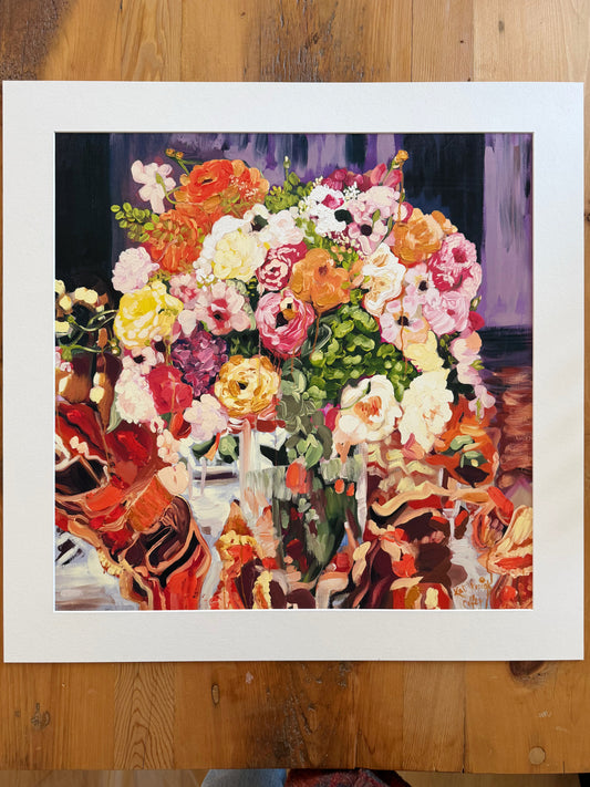 "Flowers of the Century" Fine Art Print | 24 x 24 Inches