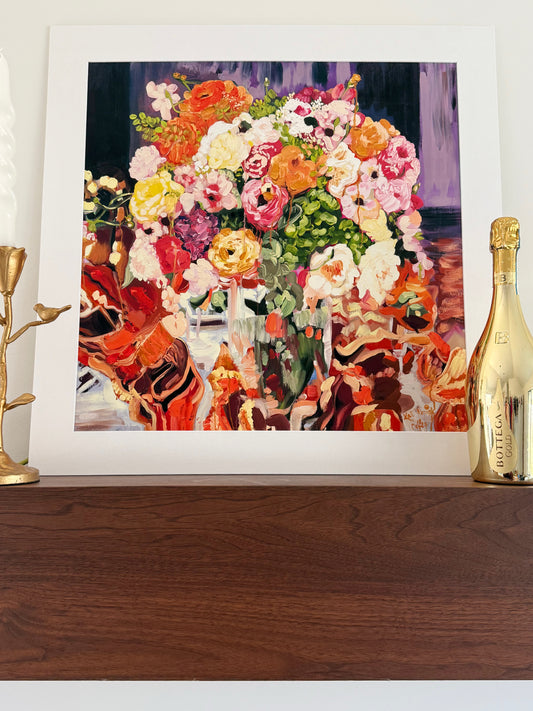 "Flowers of the Century" Fine Art Print | 24 x 24 Inches