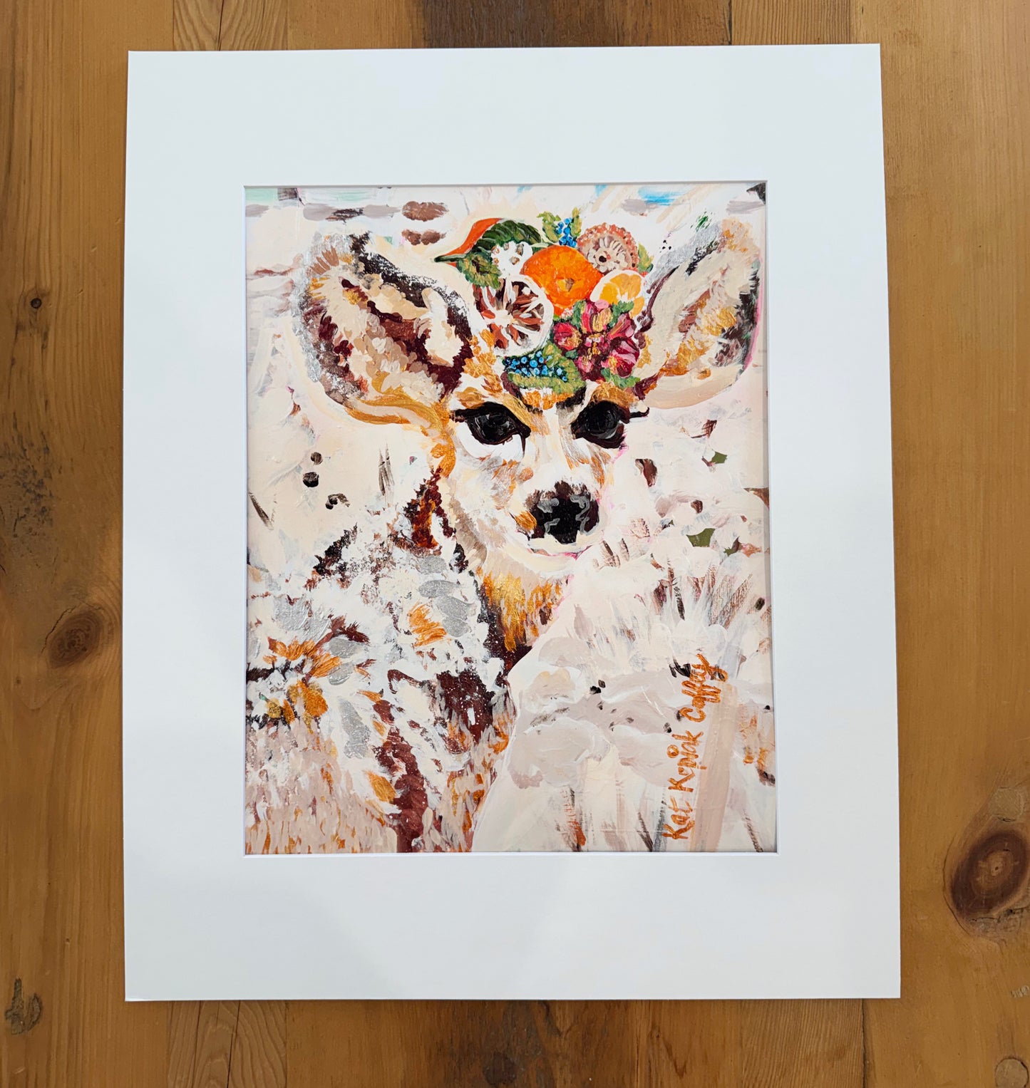 "Cheery Deery" Fine Art Print | 16 x 20 Inches