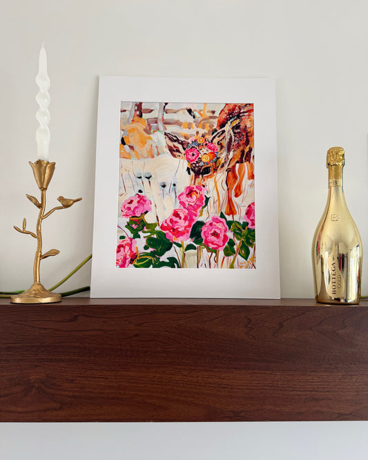 "Stop and Smell the Peonies" Fine Art Print | 16 x 20 Inches