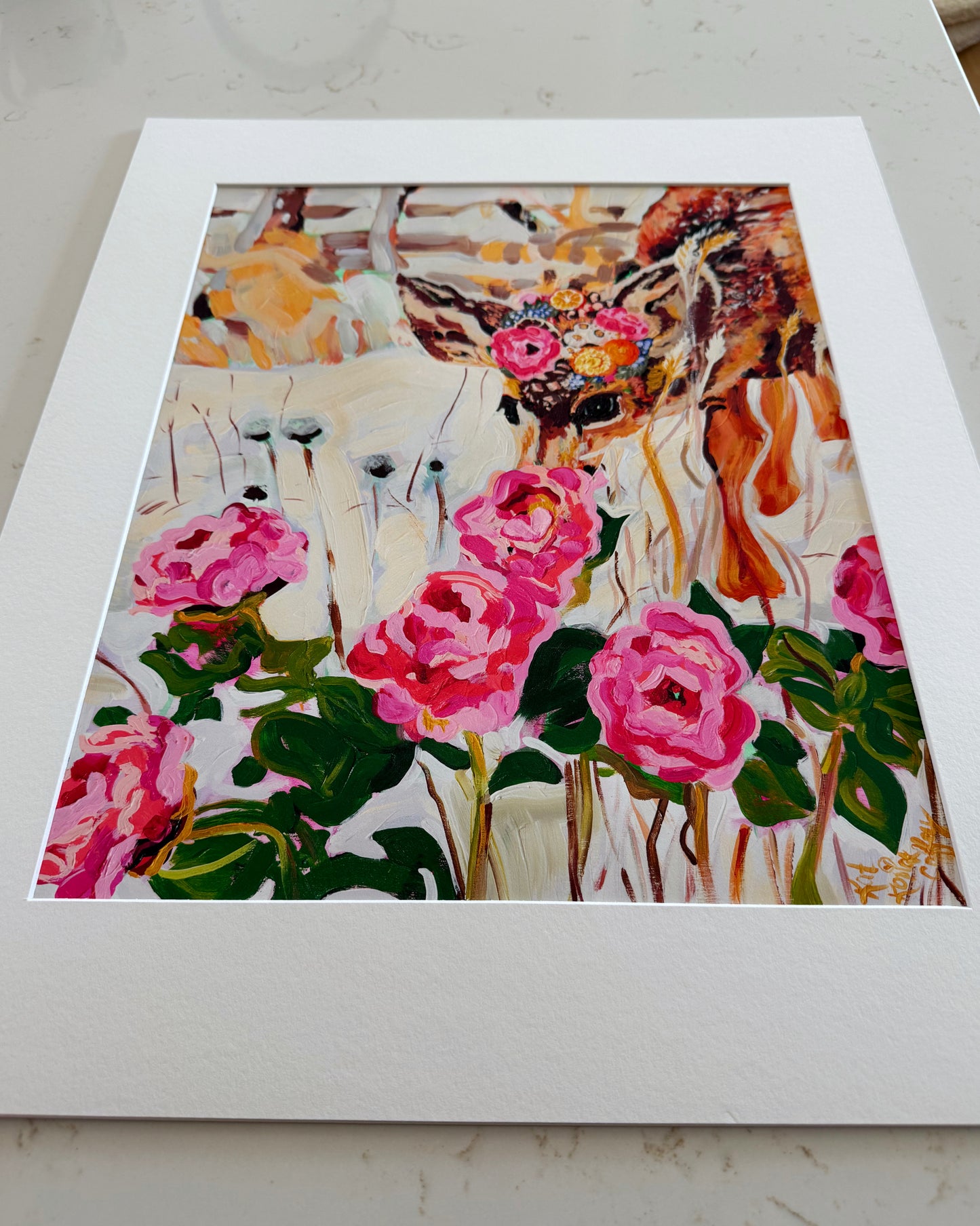 "Stop and Smell the Peonies" Fine Art Print | 16 x 20 Inches