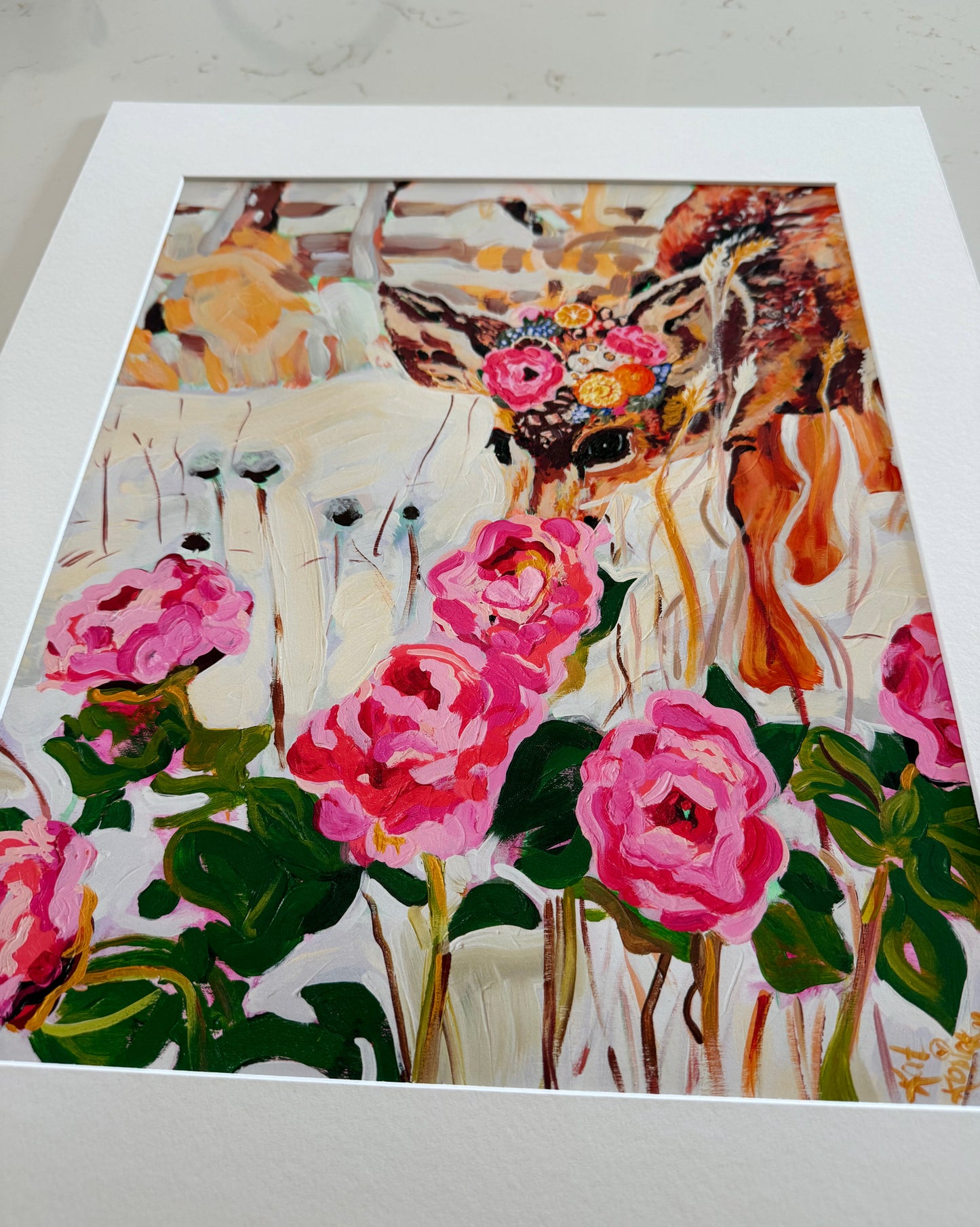 "Stop and Smell the Peonies" Fine Art Print | 16 x 20 Inches