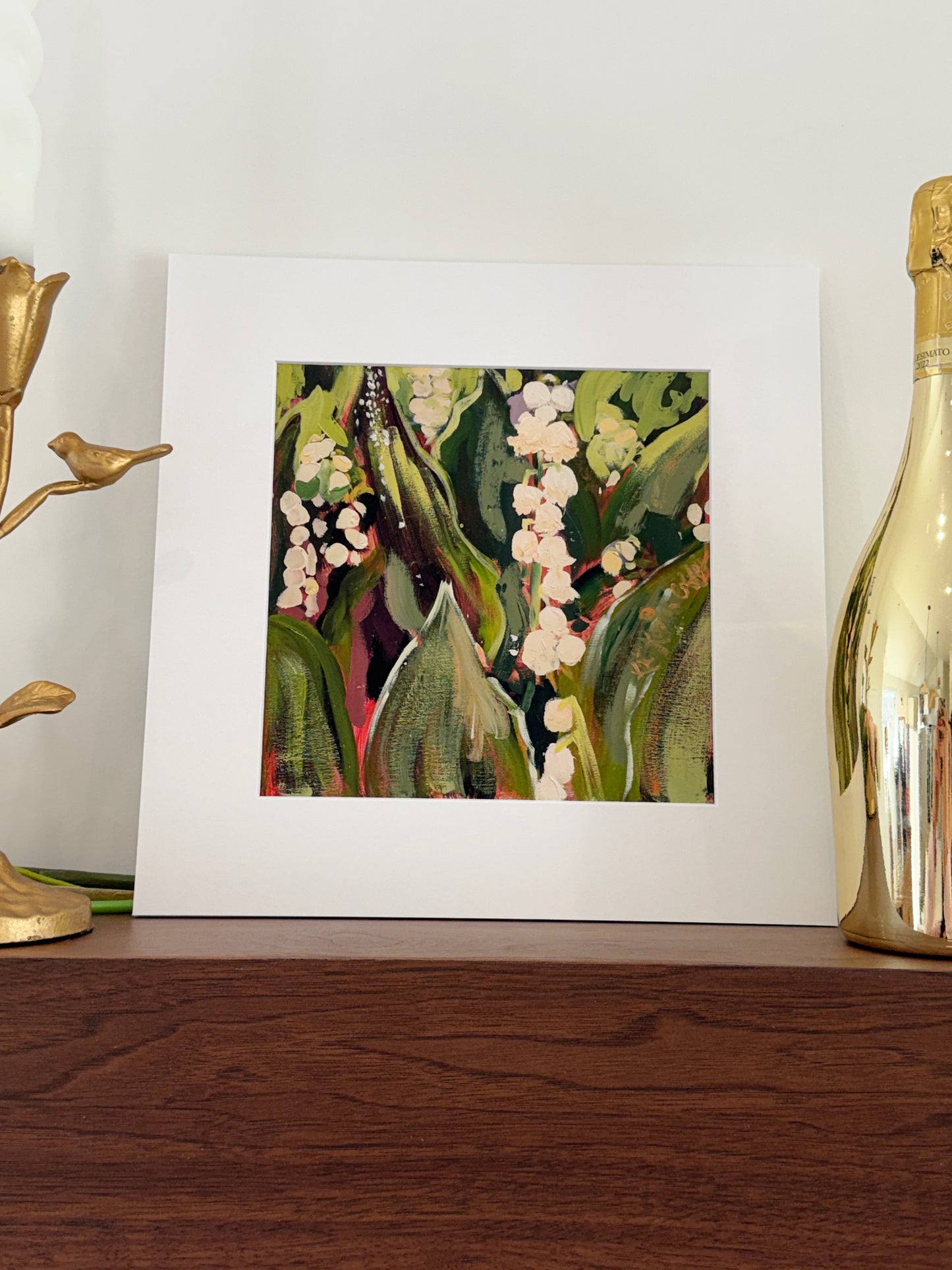 "Lovely Lillies of the Valley" Fine Art Print | 12 x 12 Inches