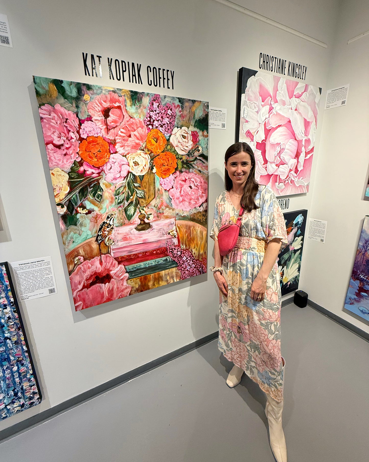 Sing with the Birds, Buzz with the Bees, Bloom with the Flowers | Original Acrylic Painting on Aluminum Panel | 36 x 48 Inches