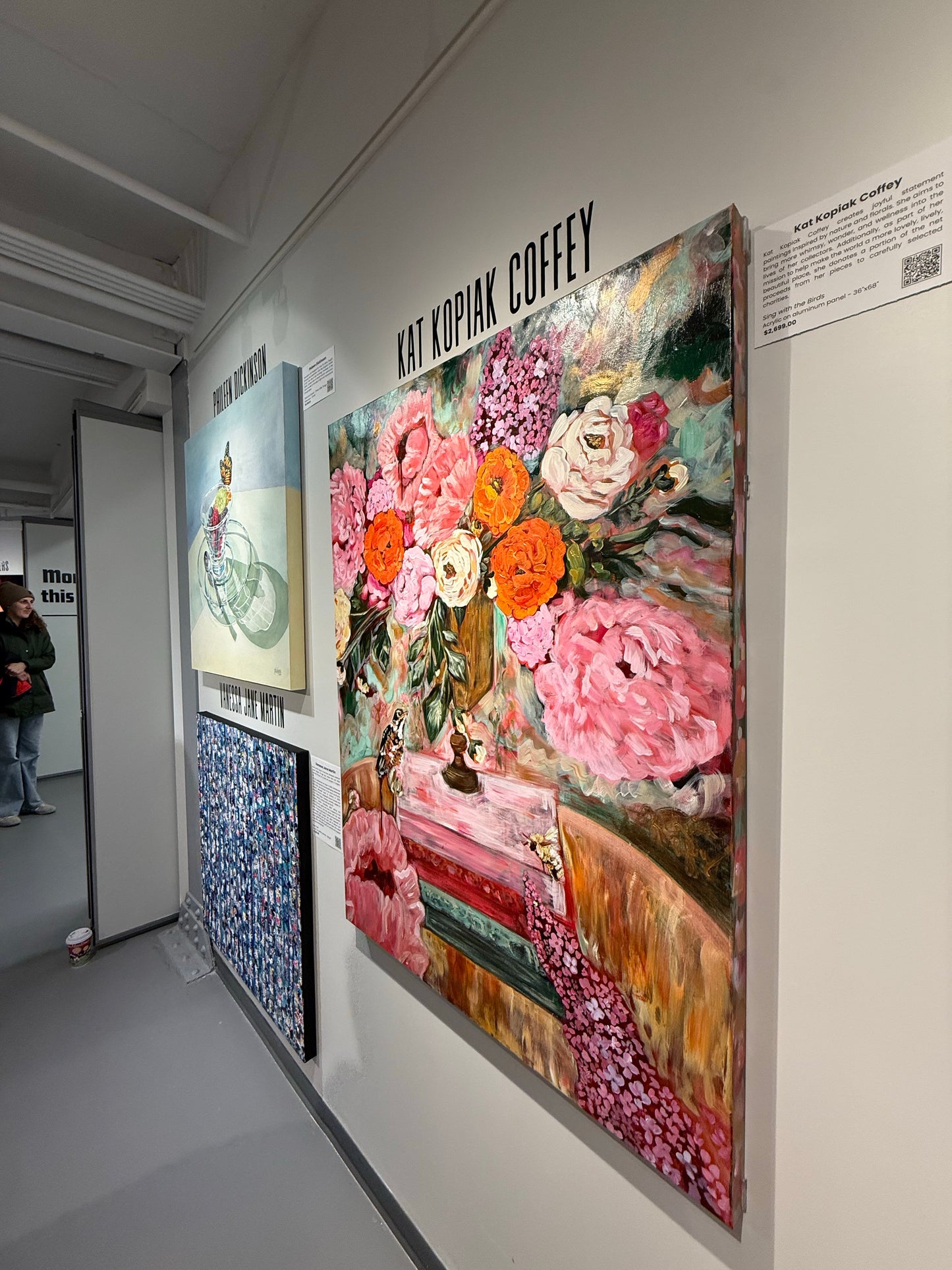 Sing with the Birds, Buzz with the Bees, Bloom with the Flowers | Original Acrylic Painting on Aluminum Panel | 36 x 48 Inches