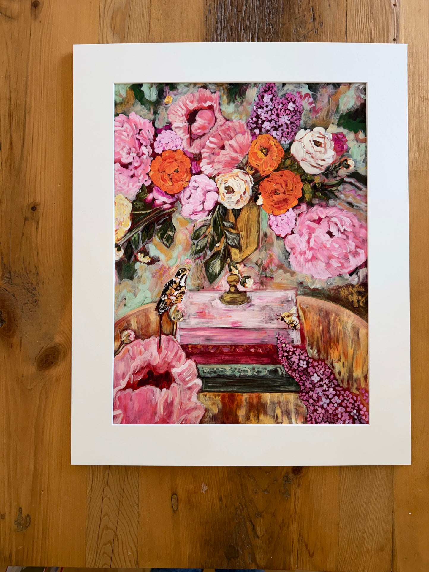 "Sing with the Birds, Buzz with the Bees, Bloom with the Flowers" Fine Art Print | 16 x 20 Inches