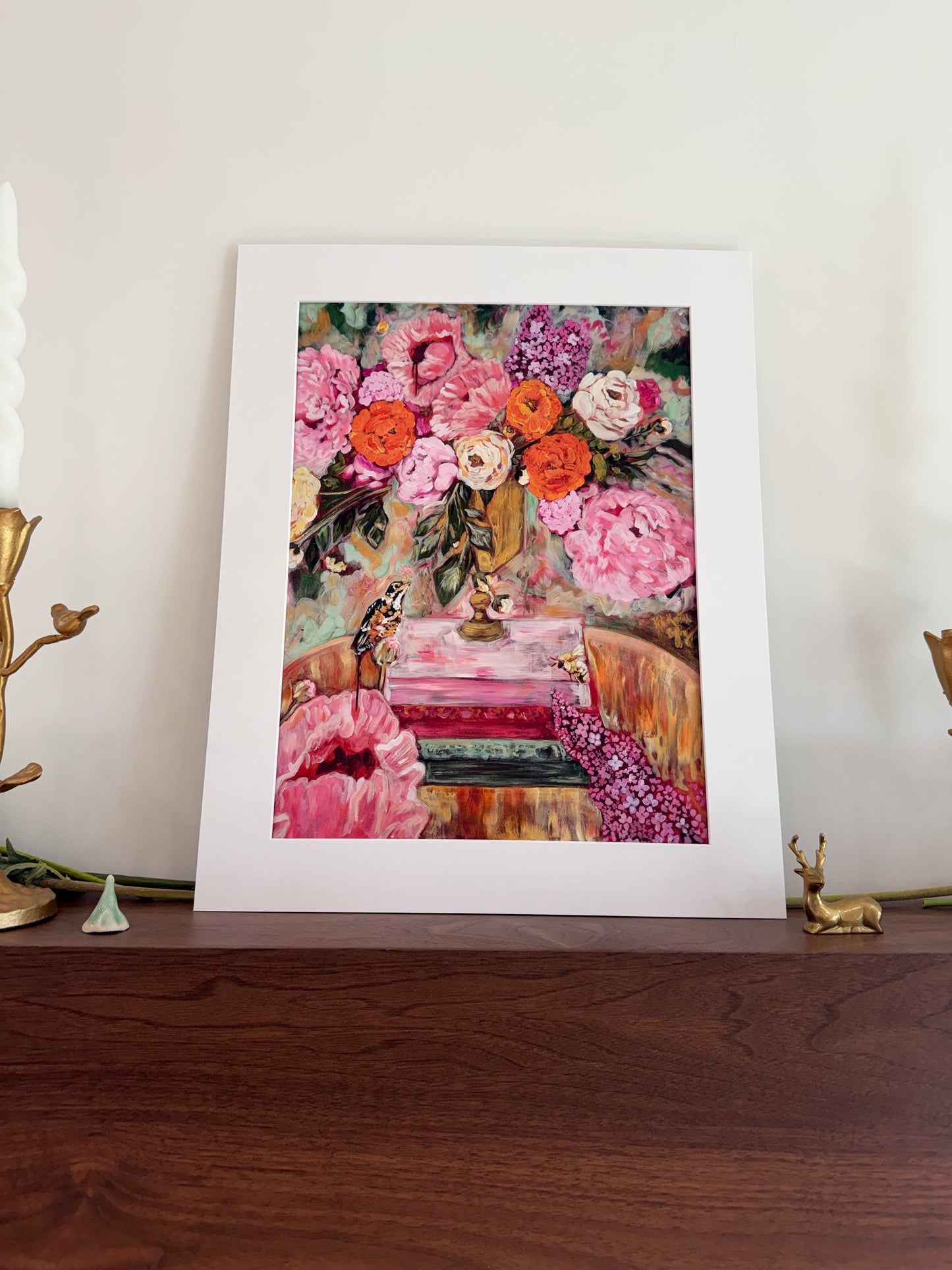"Sing with the Birds, Buzz with the Bees, Bloom with the Flowers" Fine Art Print | 16 x 20 Inches