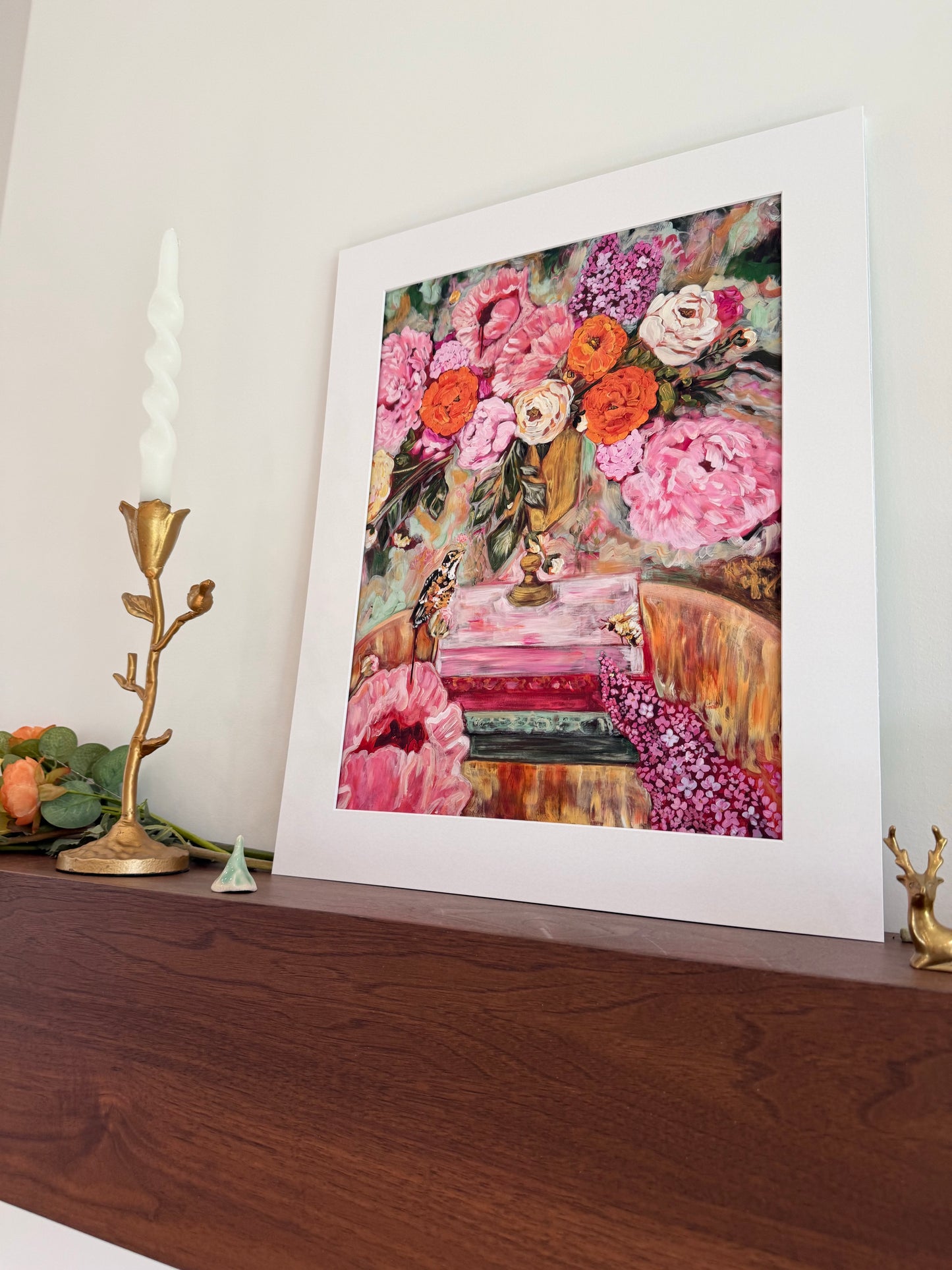 "Sing with the Birds, Buzz with the Bees, Bloom with the Flowers" Fine Art Print | 16 x 20 Inches